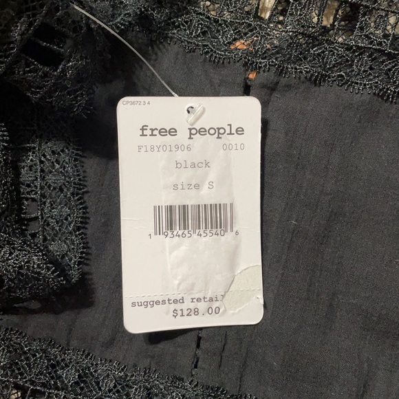 - NWT Free People Verona Dress Black - Picture 16 of 16